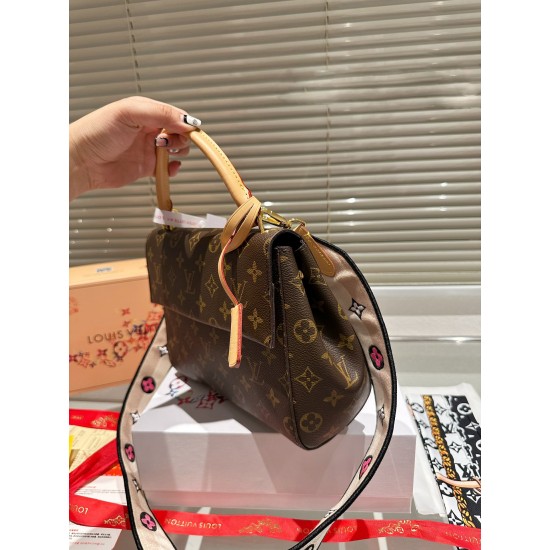 Free Shipping Original Version Louis Vuitton Handbags Top Quality M46372 25cm