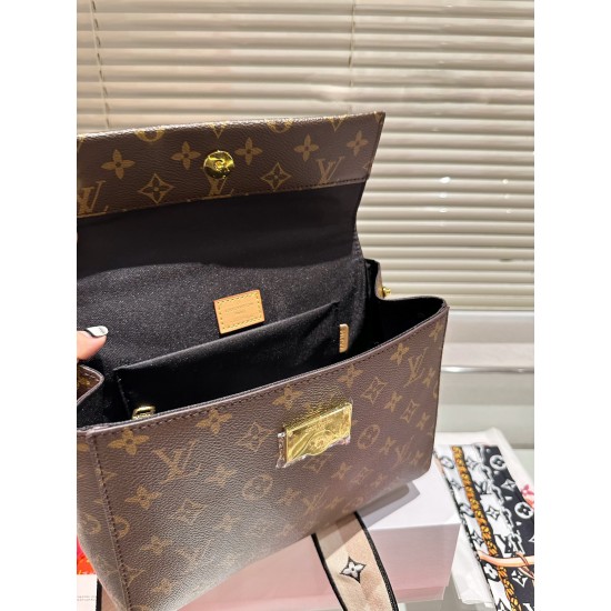 Free Shipping Original Version Louis Vuitton Handbags Top Quality M46372 25cm