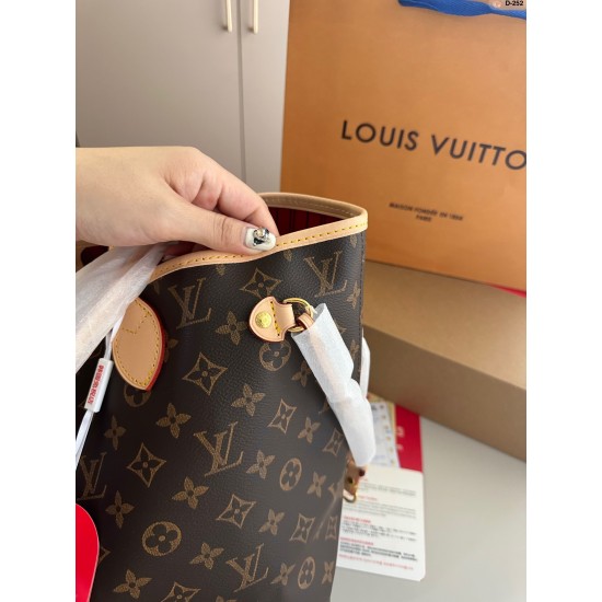 LV Neverfull Original Version Louis Vuitton Luxury Waist Bags Free Shipping