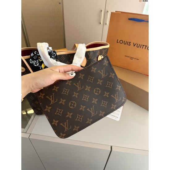 LV Neverfull Original Version Louis Vuitton Luxury Waist Bags Free Shipping