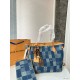 LV Neverfull Original Version Louis Vuitton Luxury Tannin Denim Bags Free Shipping