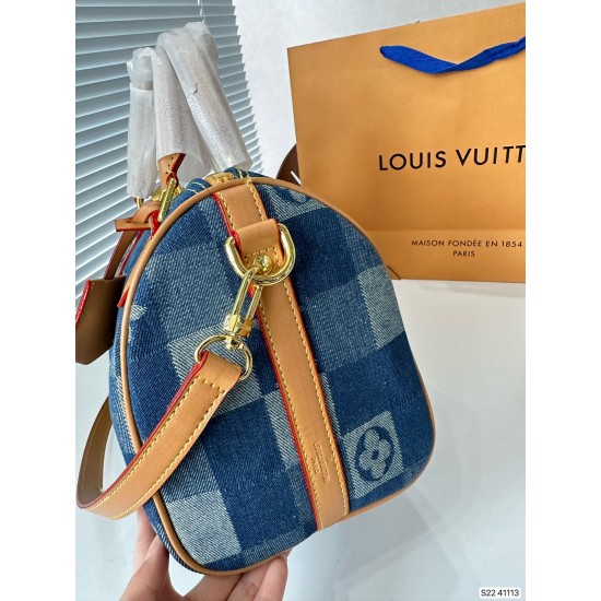 Original Version Louis Vuitton Luxury Hand Bags Free Shipping LV Speedy 25