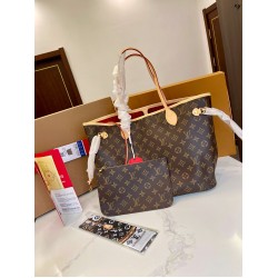 LV Original Version Louis Vuitton Luxury Bags  Neverfull GM Monogram Free Shipping