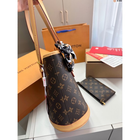 LV Original Version Louis Vuitton Luxury Bags Bucket Free Shipping