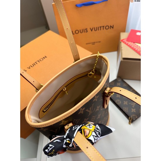 LV Original Version Louis Vuitton Luxury Bags Bucket Free Shipping